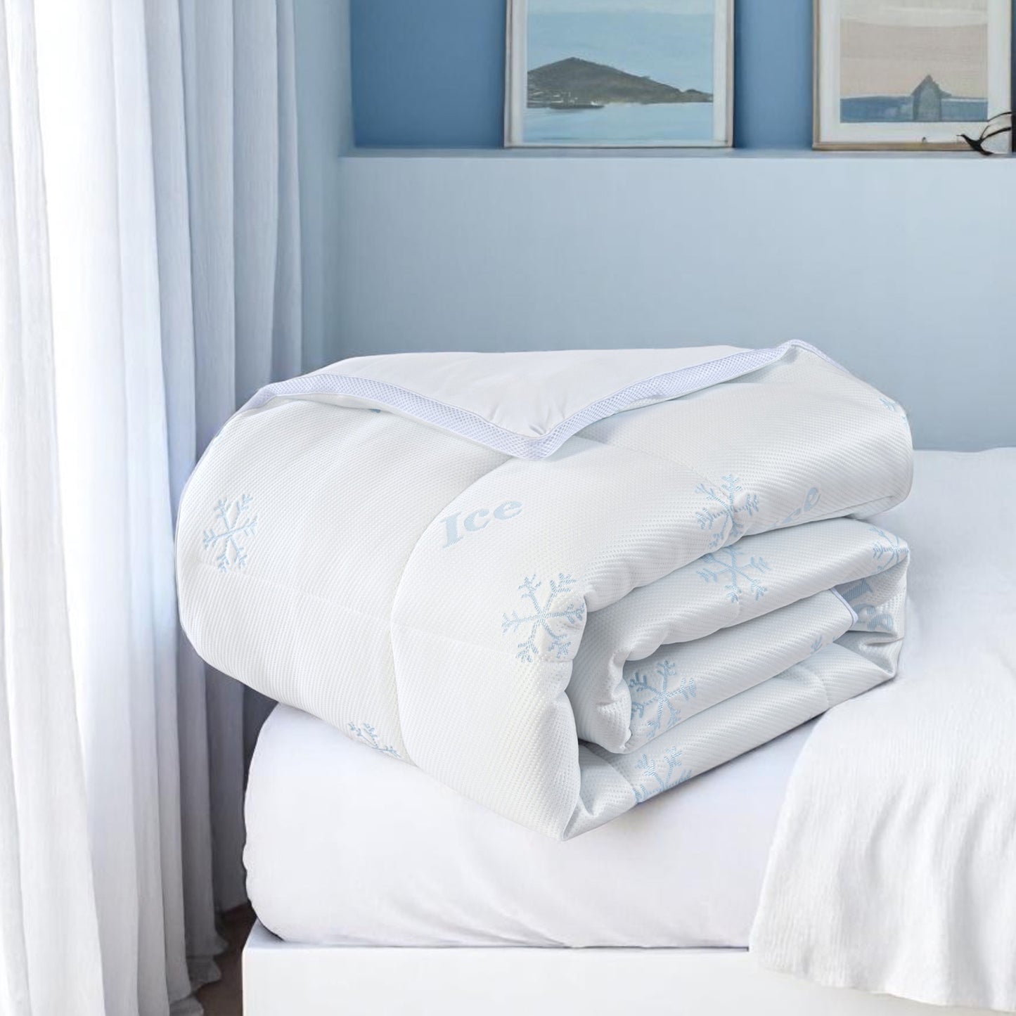 Couette rafraîchissante pour l’été : tissu Ice Cool 300 g/m²