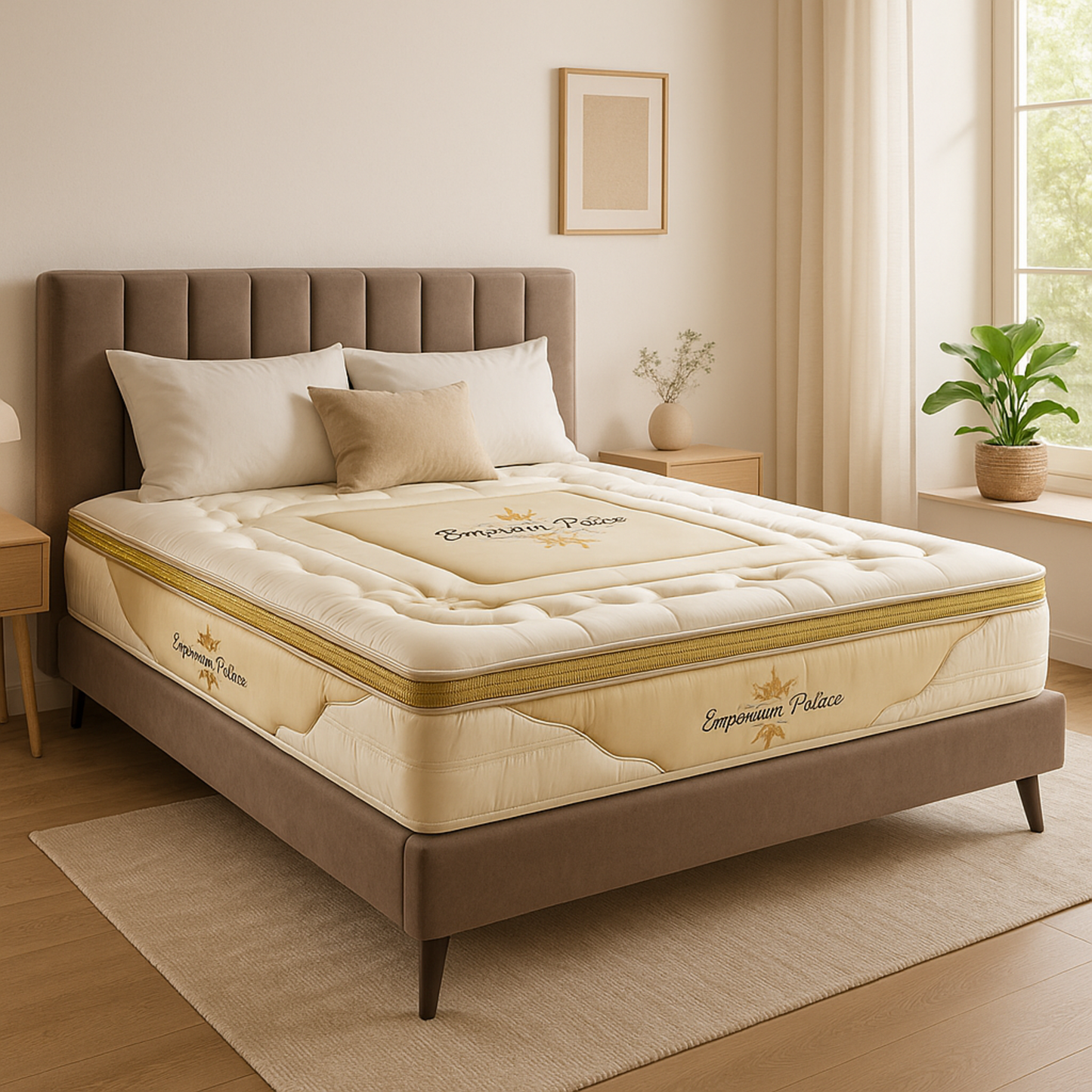 Matelas Emporium Palace small: Mousse à mémoire de forme, ressorts ensachés et latex