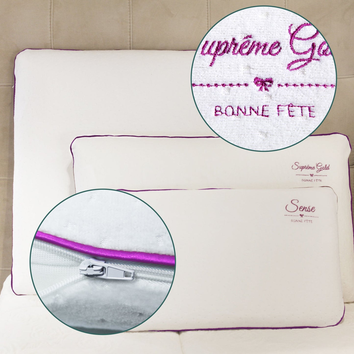 Oreiller Supreme Night : Mousse à Mémoire de forme, Déhoussable