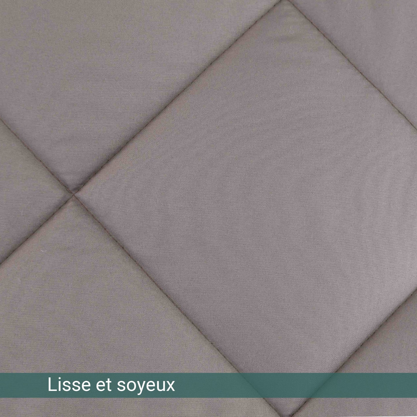 Couette Sherpa chocolat en laine : Réversible Eté-Hiver