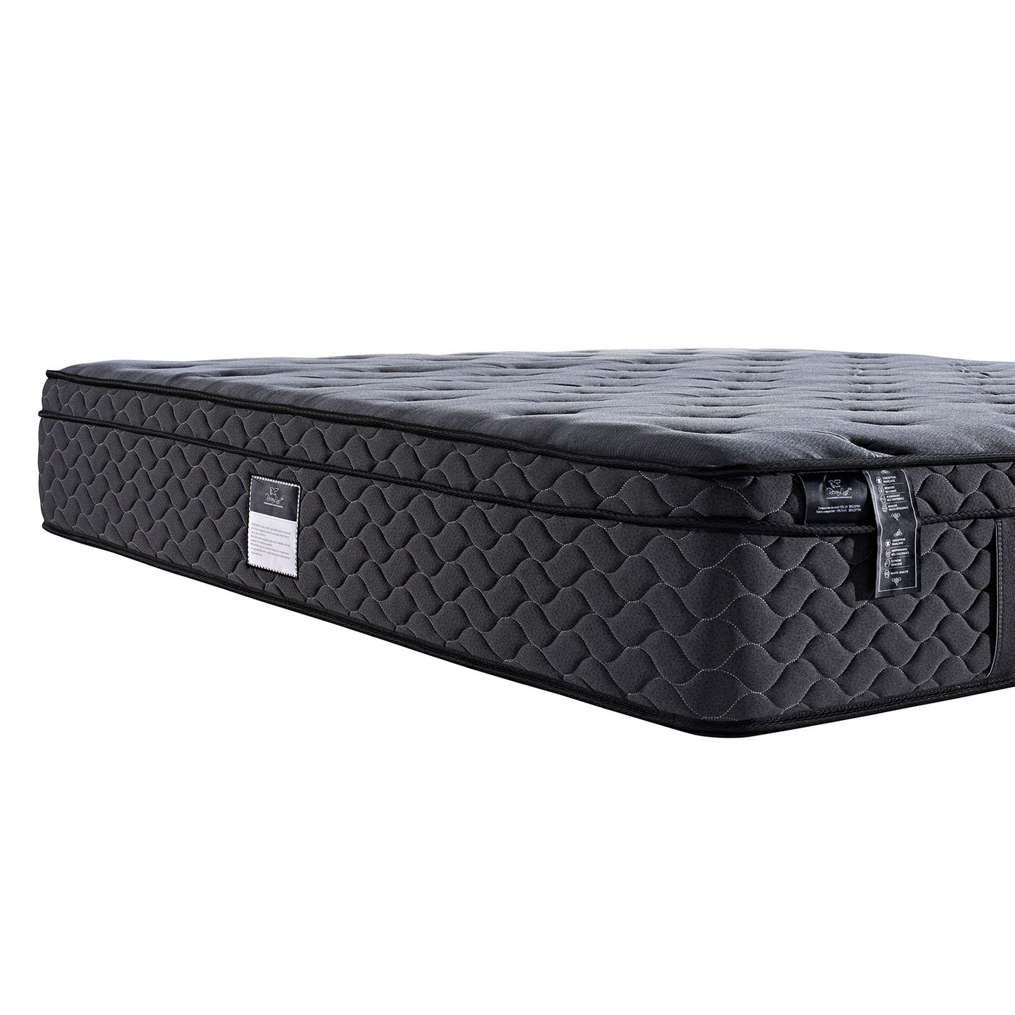 Matelas BIO Luxury Serenity : Mousse à mémoire de forme, ressorts ensachés et latex