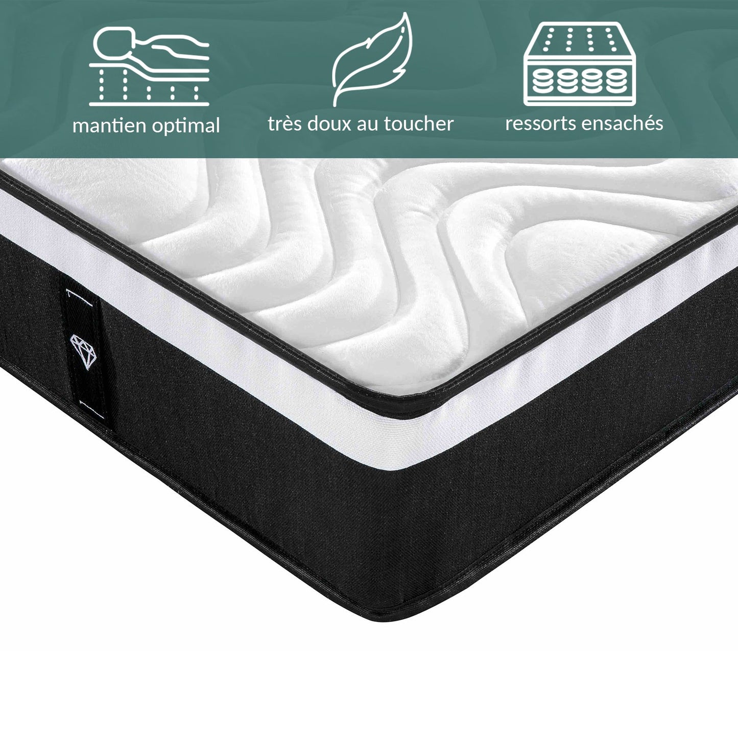 Matelas Brooklyn : Mémoire de forme et ressort