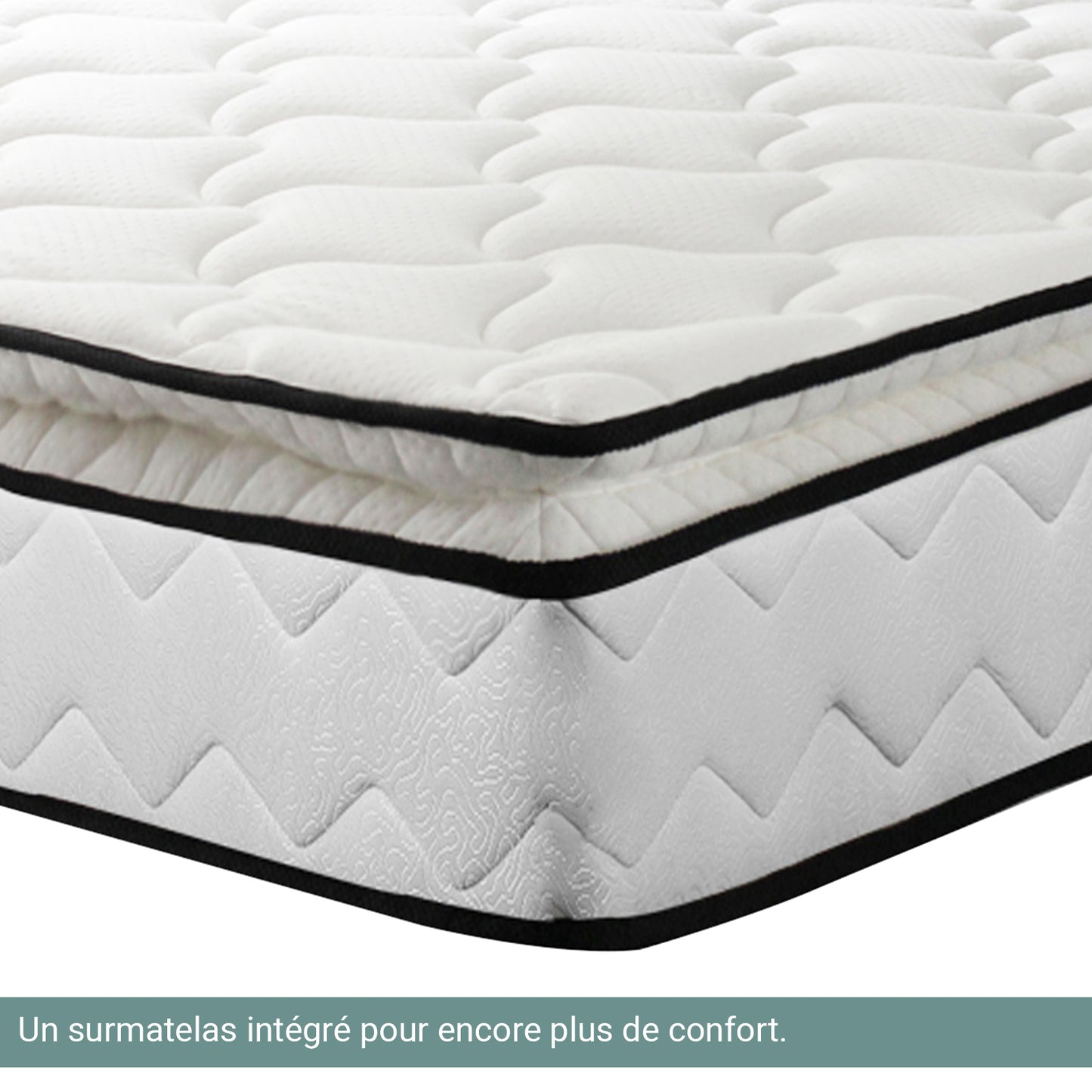 Pack Universel : Matelas à mémoire de forme + Sommier métal