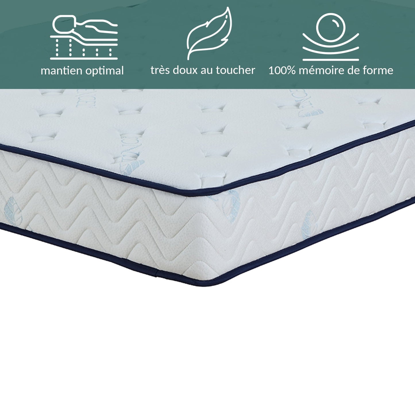 Matelas Blue Nano Gel : Mémoire de forme avec gel frais