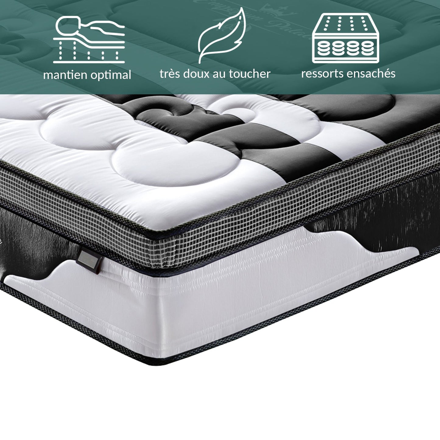 Matelas Emperador : Surmatelas latex intégré