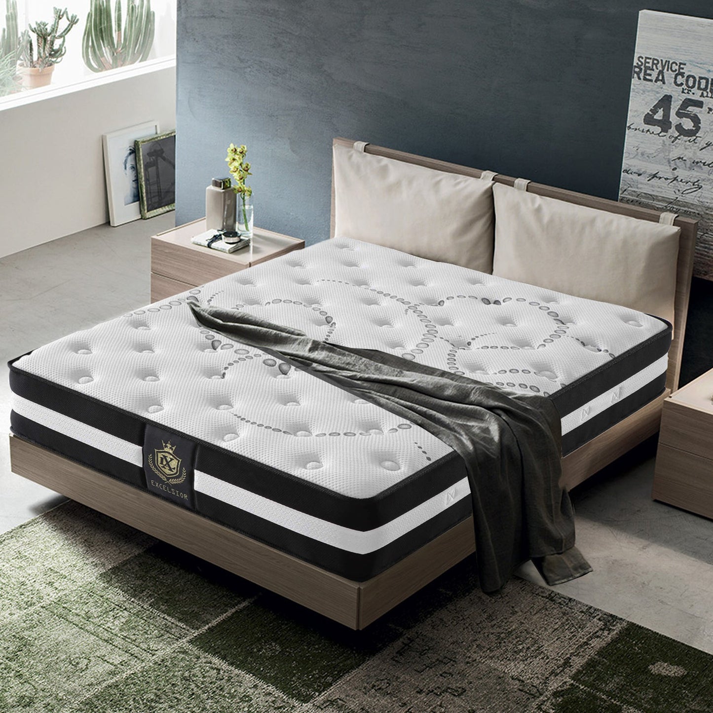 Matelas Majestad : Mémoire de forme, Ressorts ensachés