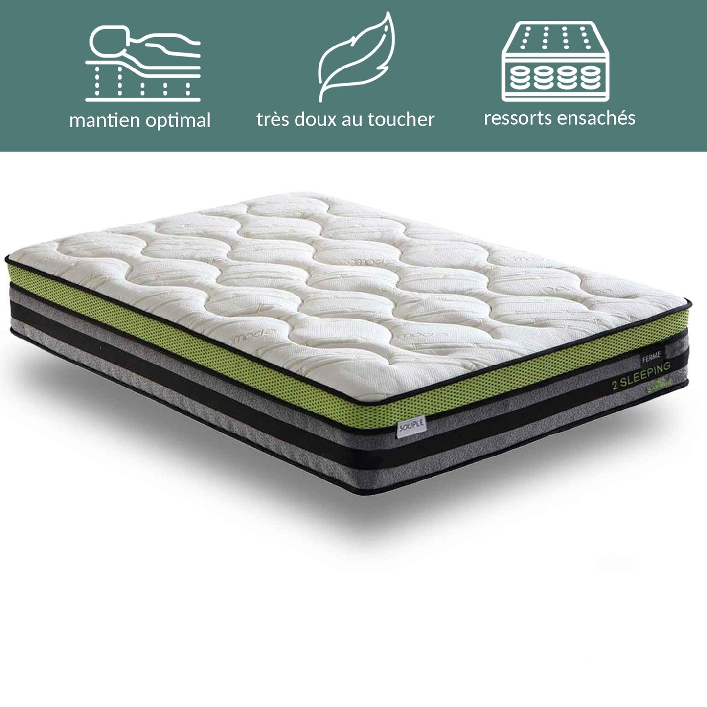 Matelas Bi-Confort : Mémoire de Forme et ressorts