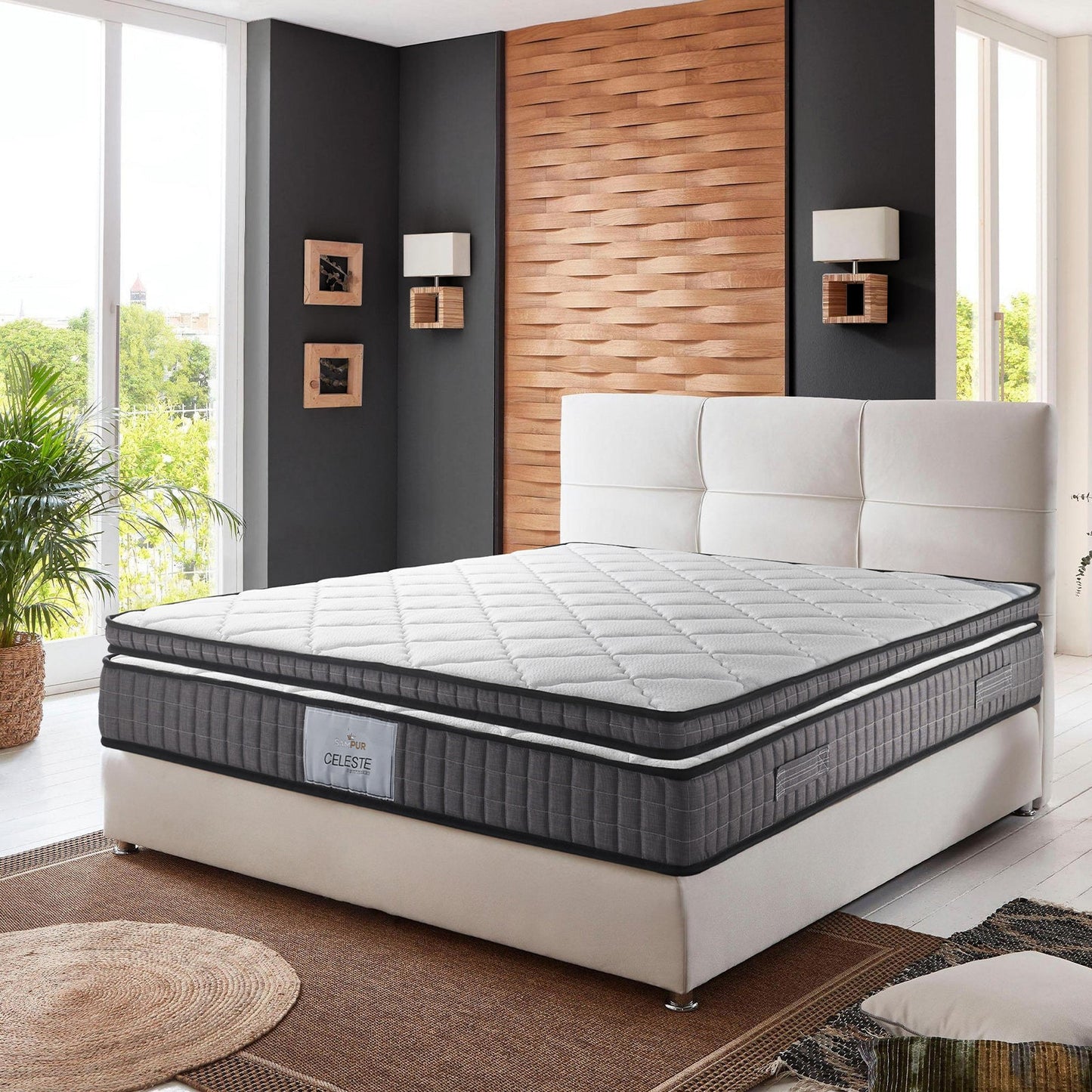 Matelas Céleste : Mémoire de forme et Ressorts ensachés