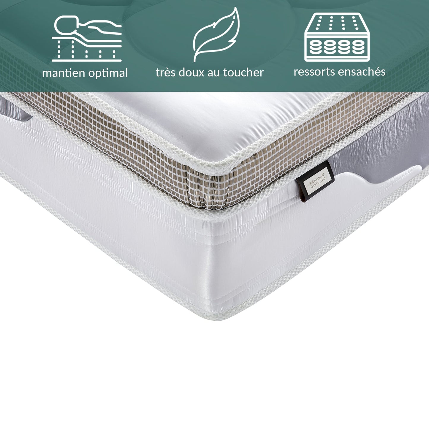 Matelas Platinium small : surmatelas intégré