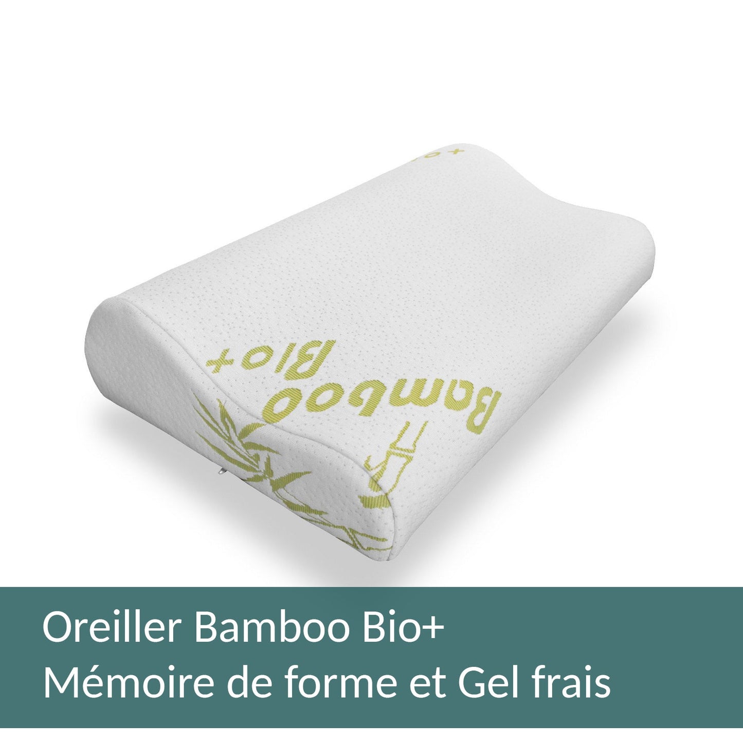 Oreiller Bamboo Fresh : Mémoire de forme et Plaque de gel frais