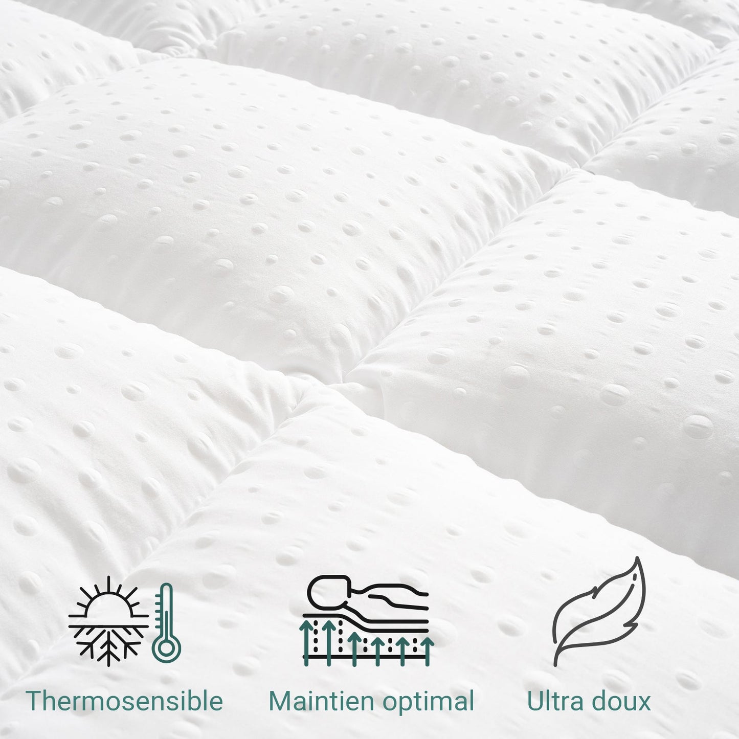 Surmatelas Cosy : Hypoallergénique et Confort