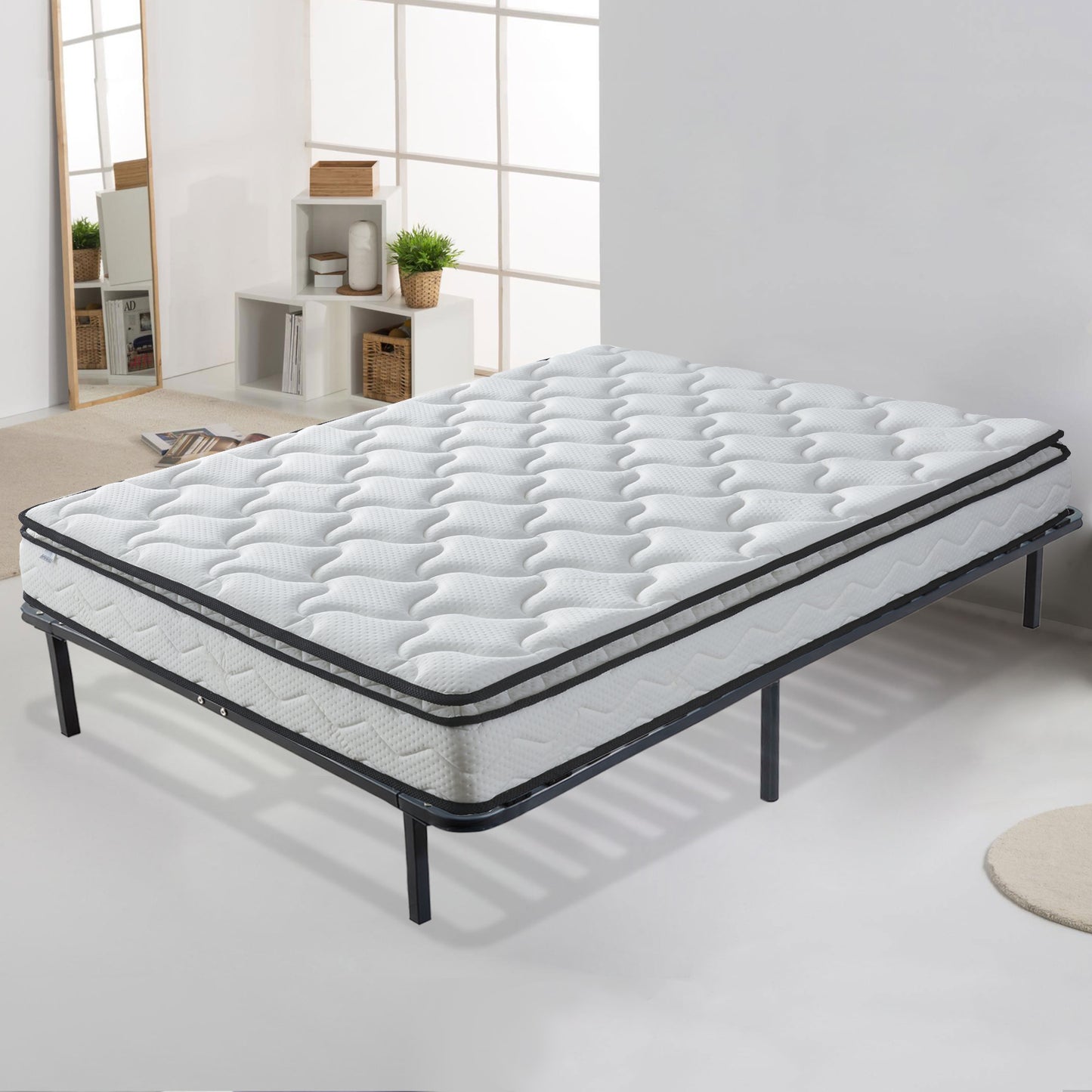 Pack Universel : Matelas à mémoire de forme + Sommier métal