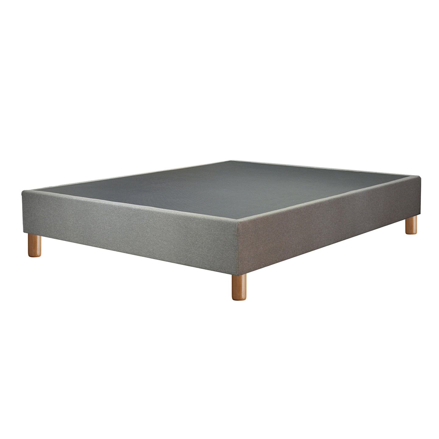 Pack Sampur : Matelas à mémoire de forme + Sommier à contour Tissu Gris clair