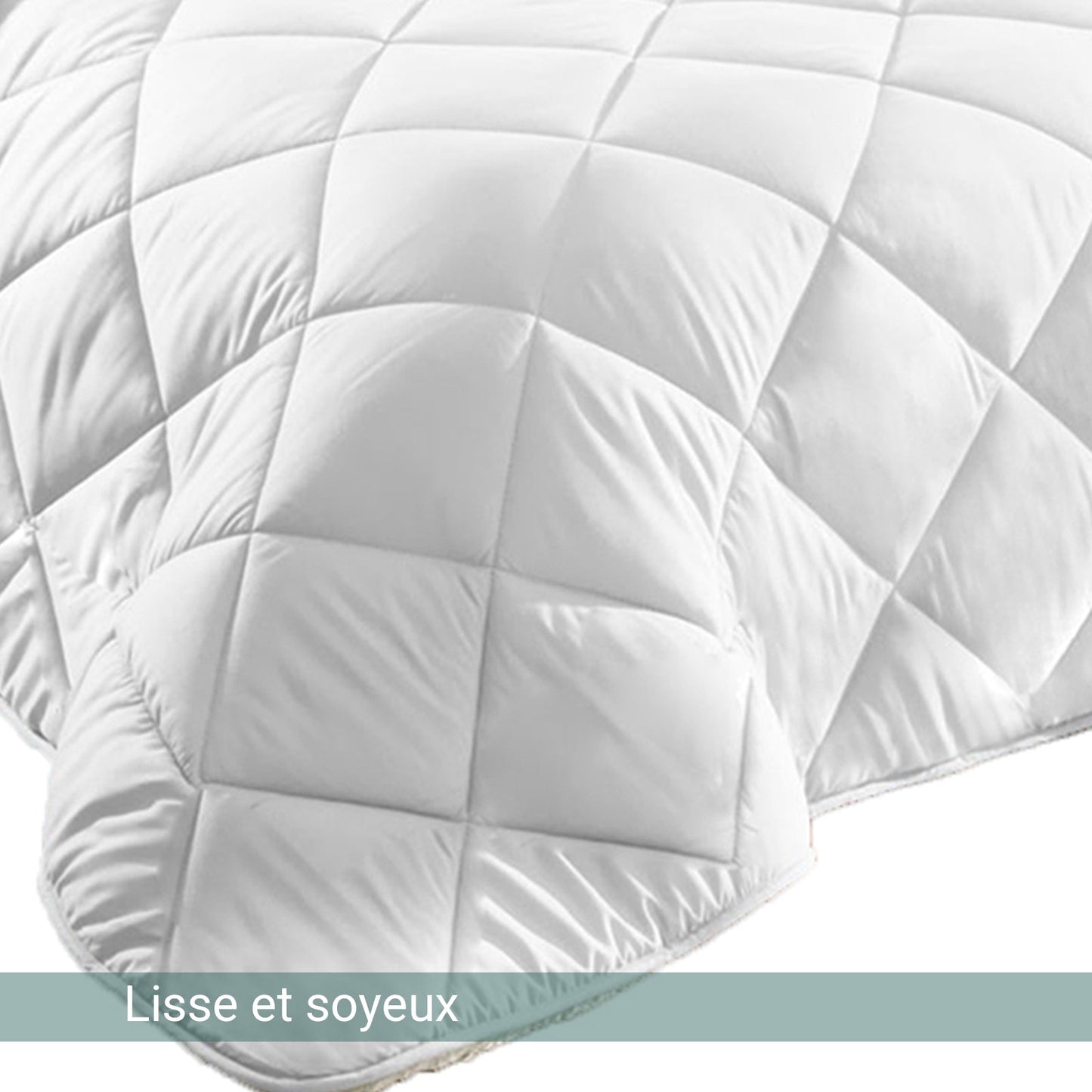 Couette Sherpa Blanche : Réversible Eté-Hiver